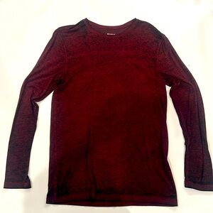 Lightweight heather maroon longsleeve